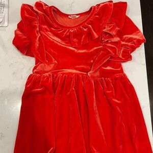 J.Crew Red Velvet Dress